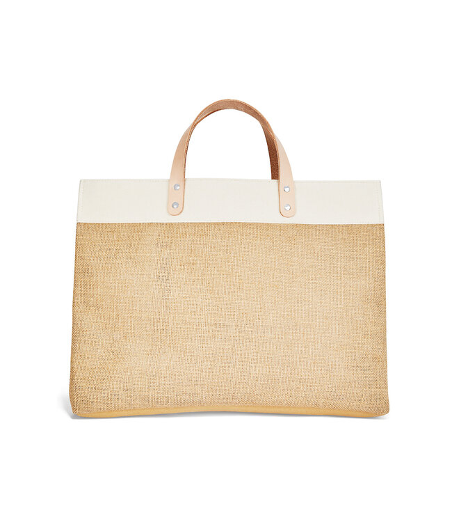 Brighton La Vie En Rose East West Burlap Tote