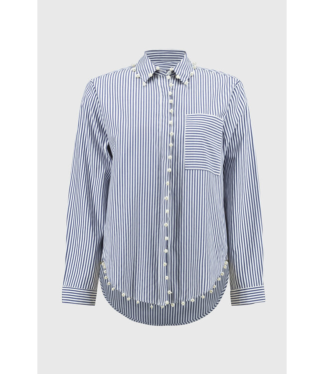 Joseph Ribkoff Striped Stretch Cotton Shirt