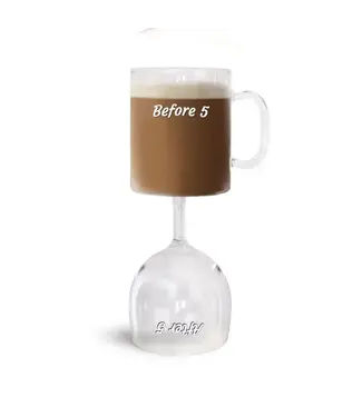 The Before & After 5 Coffee & Wine Glass