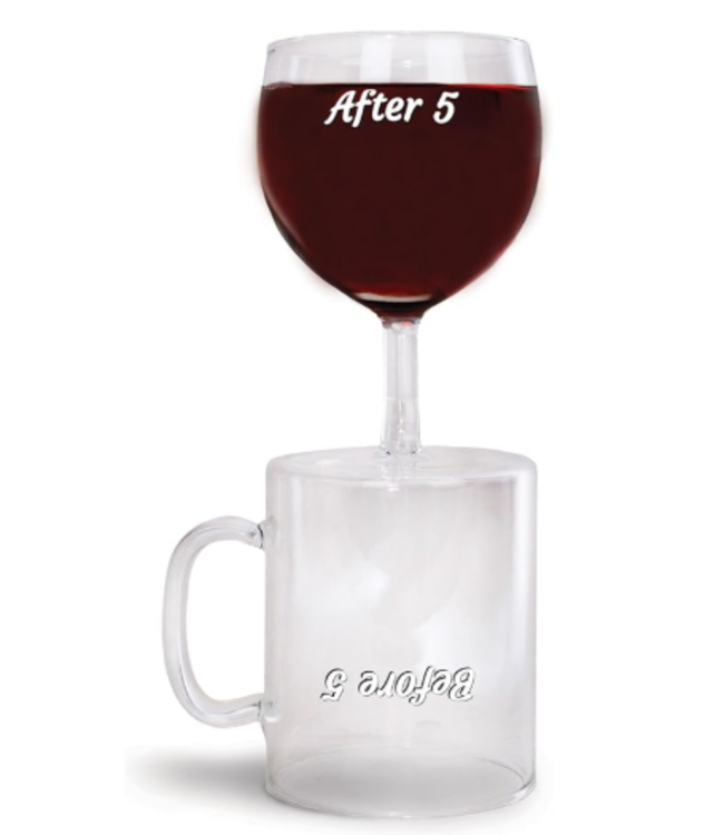 The Before & After 5 Coffee & Wine Glass