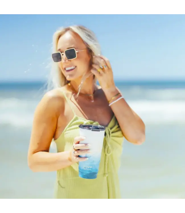 26oz Ombre Insulated Stackable Tumbler (Sand Castle)