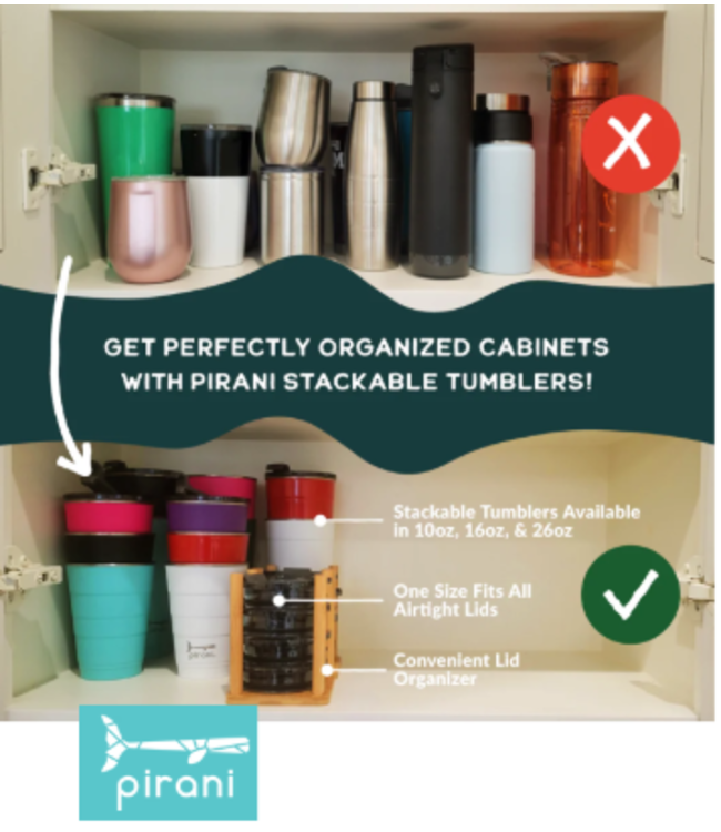 26oz Insulated Stackable Tumbler (Dragon Fruit Fuchsia)