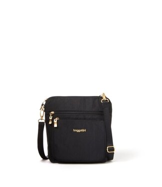 Modern Pocket Crossbody- Black w/ Gold Hardware