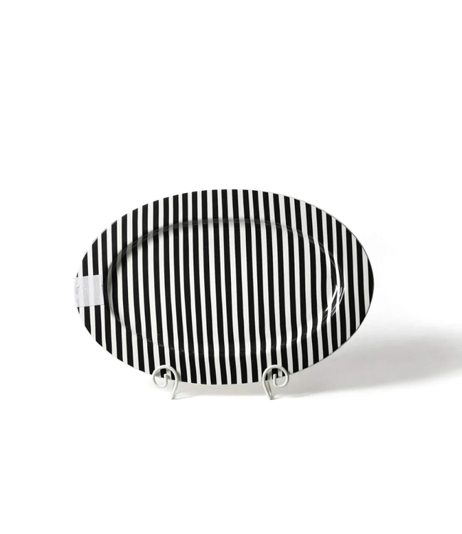 Black Stripe Big 20 Oval Entertaining  Platter