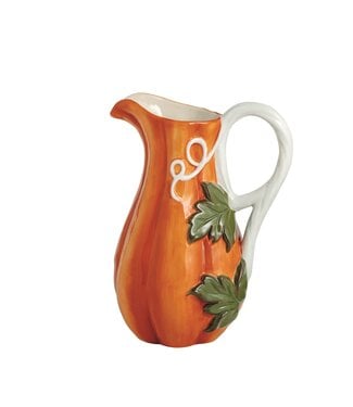 Mud Pie Leaf Handle Gourd Pitcher