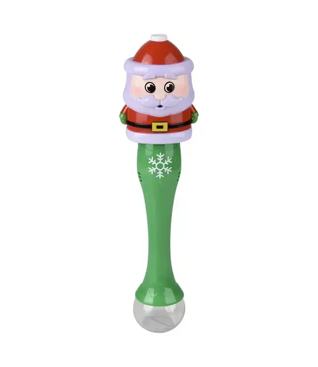 Light-Up Santa Bubble Wand 13.5 Memorable Holiday Fun!