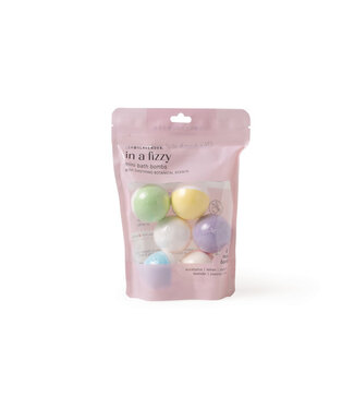 Lemon Lavender In a  Fizzy Mini Bath Bombs