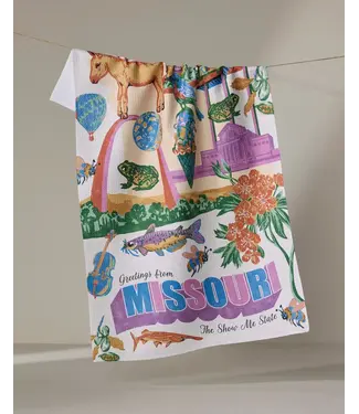 Greetings From Missouri Tea Towel