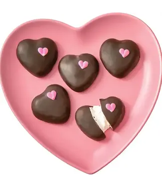 Chocolate Marshmallow Hearts Boxed