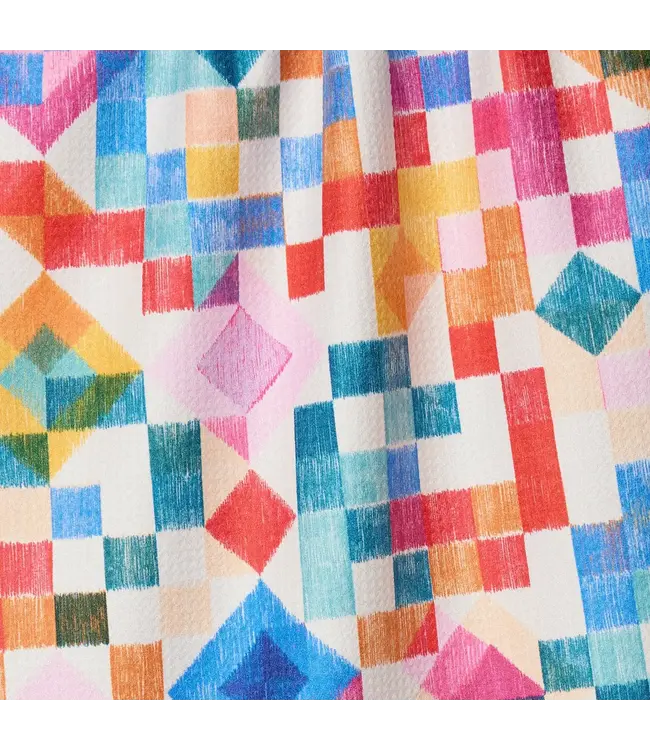 Patchwork Geo Tea Towel