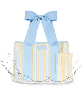 Cabana Stripe Bow Jelly  Tote Bag