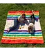 Big Blanket Co XL OUTDOOR Blanket - Retro Rainbow 8'x8!