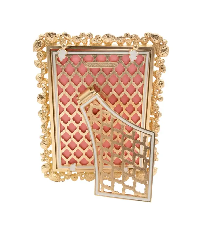 Leslie Bejeweled 5"x7" Frame - White Opal