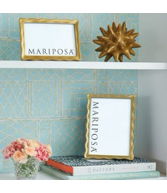Mariposa 3338GD Wavy Gold 4x6 Frame