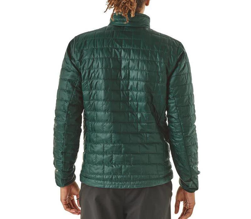 nano puff textile green