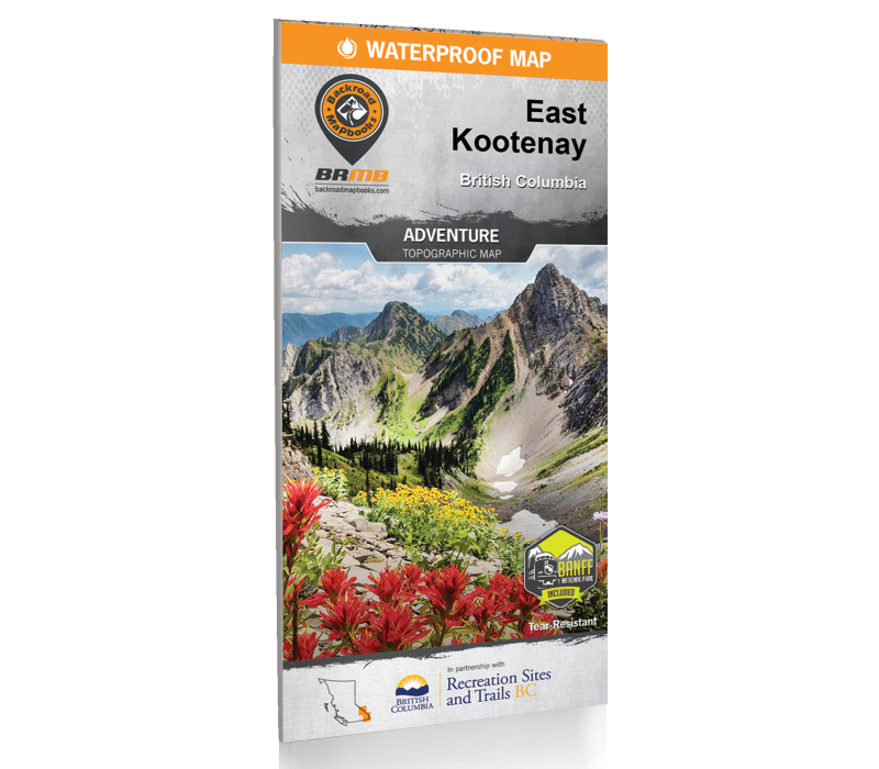 East Kootenay BC map