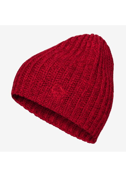 Cable Hat In Burgundy Marl by GiGi Knitwear