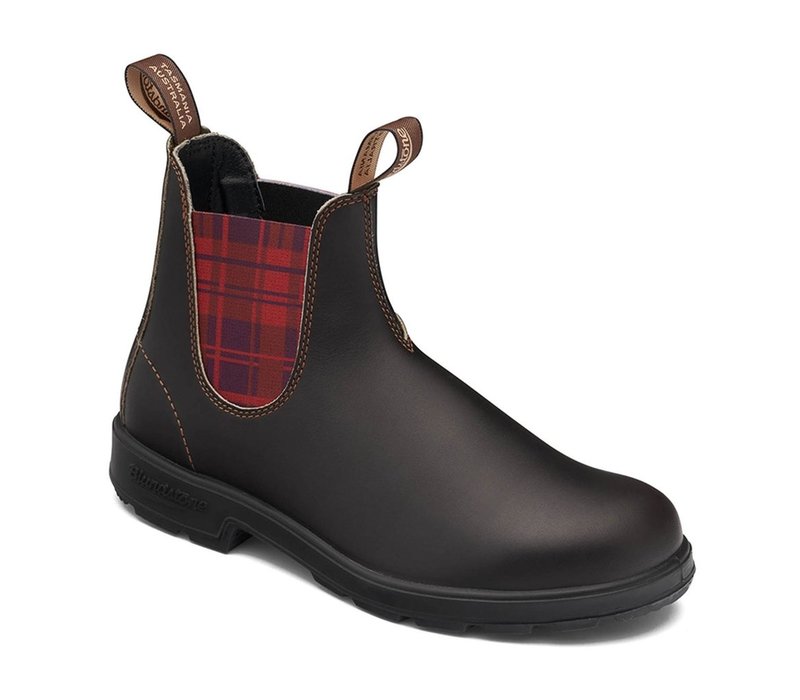 2100 Original Brown with Burgundy Tartan