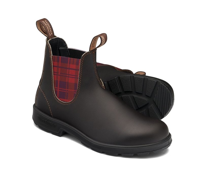 2100 Original Brown with Burgundy Tartan