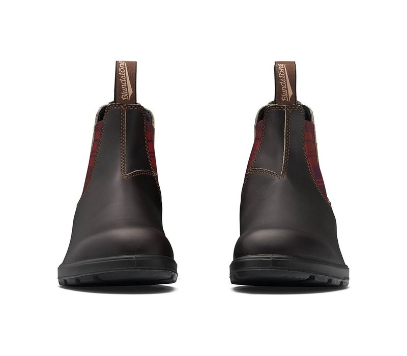 2100 Original Brown with Burgundy Tartan
