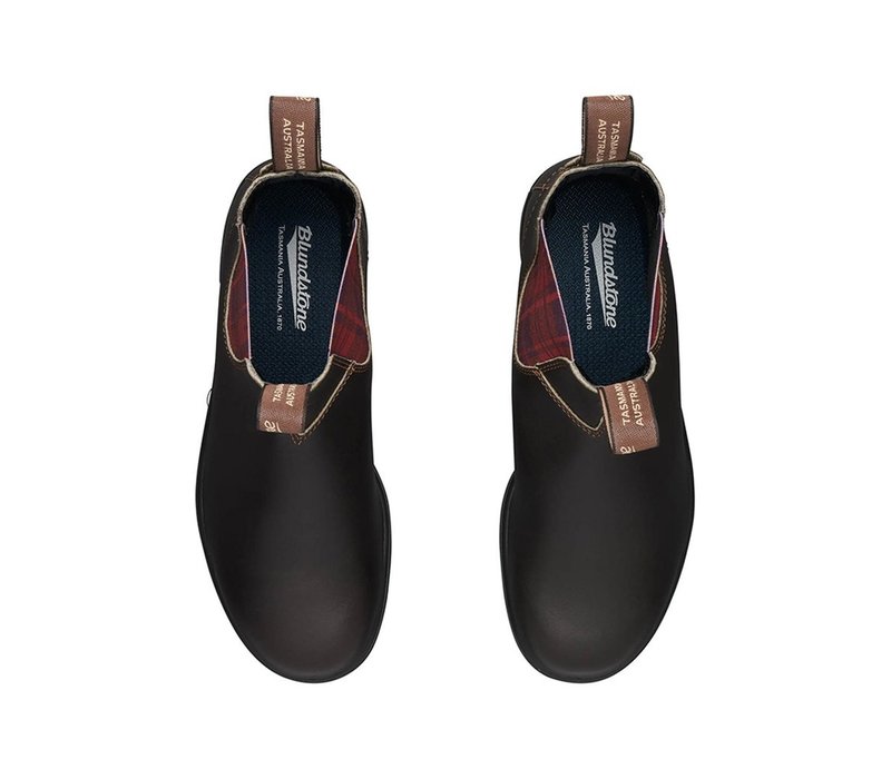 2100 Original Brown with Burgundy Tartan