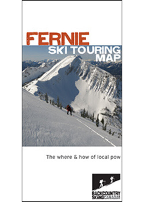 Backcountry Skiing Canada Fernie Ski Touring Map