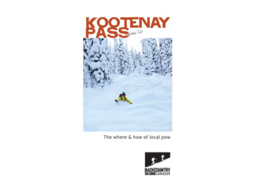 Backcountry Skiing Canada Kootenay Pass Ski Touring Map 2.0