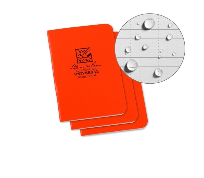 Mini Stapled Notebook - Universal Orange