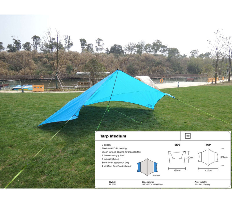 2 Person Traveller Tarp with Poles