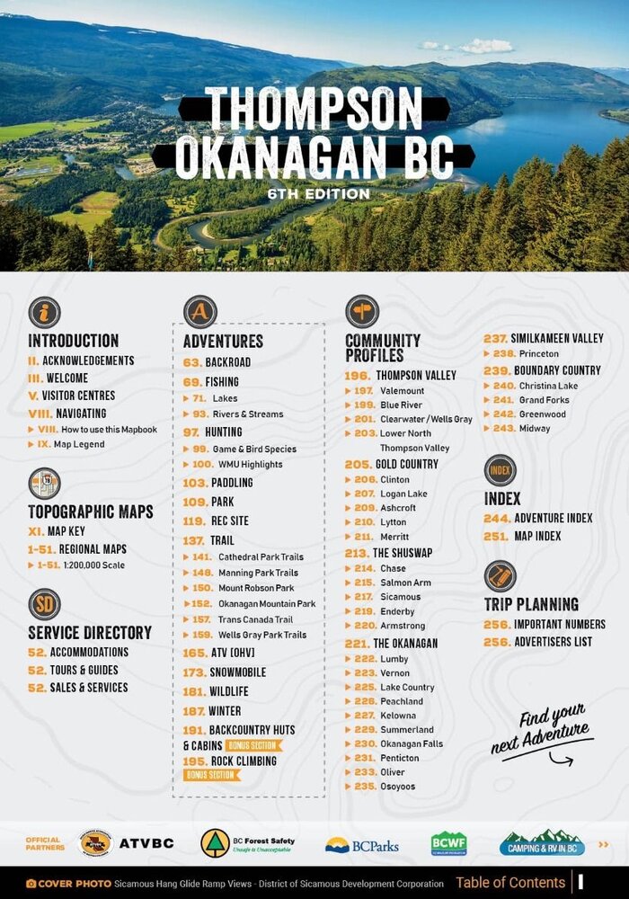 Thompson Okanagan BC Mapbook