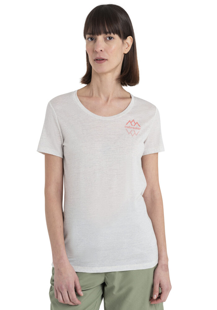 W's Merino 150 Tech Lite III SS Scoop Tee Icebreaker Logo Reflections
