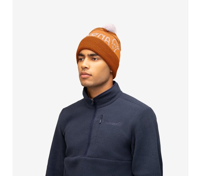 /29 heavy merinoUll logo Beanie