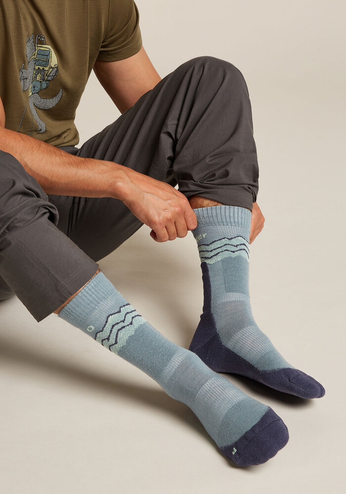 M's Merino Hike+ Medium Crew Across the Peaks