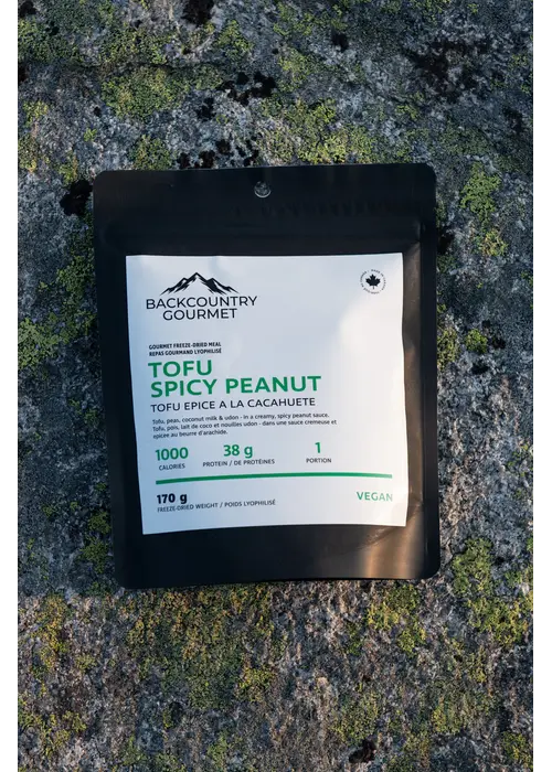 Backcountry Gourmet Vegan Spicy Peanut Udon with Tofu