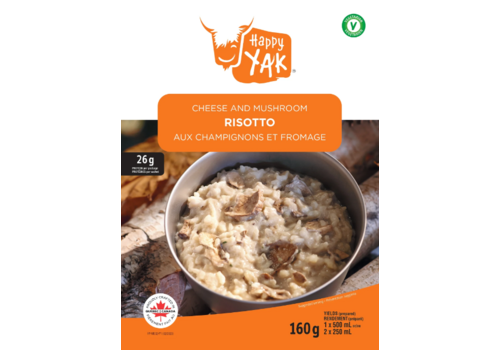 Happy Yak Cheese and Mushroom Risotto