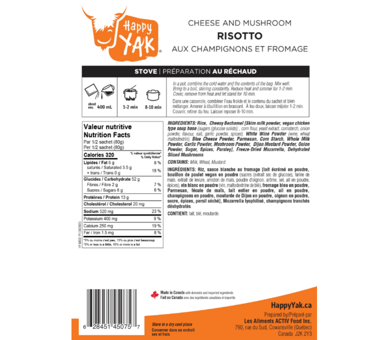 Cheese and Mushroom Risotto