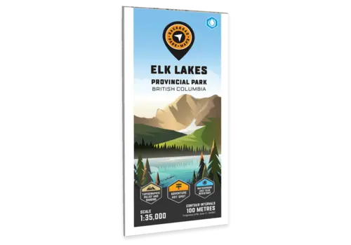 Backroad Map Books Elk Lakes Provincial Park BC - Park Map