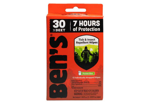 Ben's 30% Deet Wipes