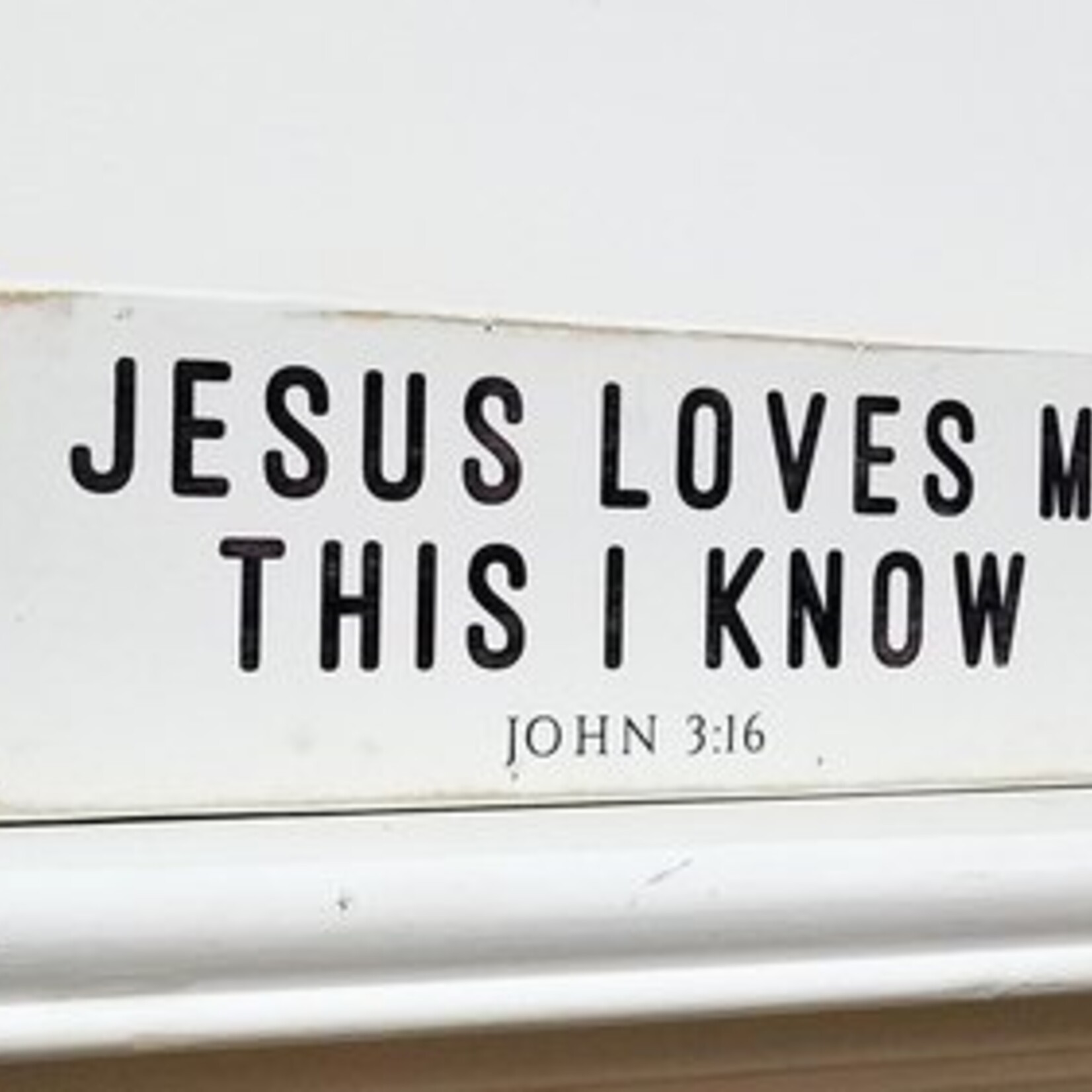 Revelation Culture Jesus Loves Me This I Know White Shelf Sitter