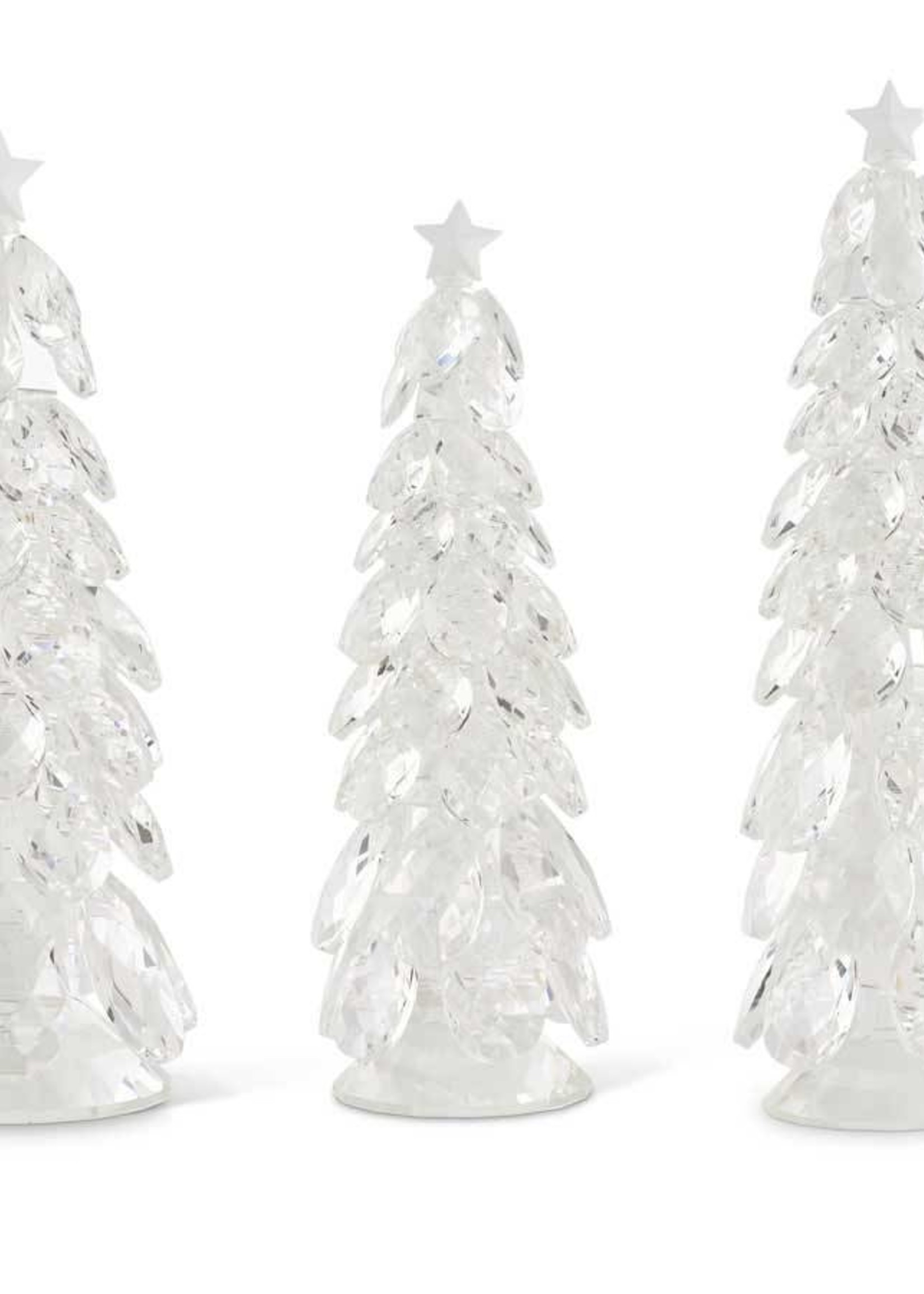 K & K Interiors Medium Crystal Tear Drop Christmas Tree w/ Star