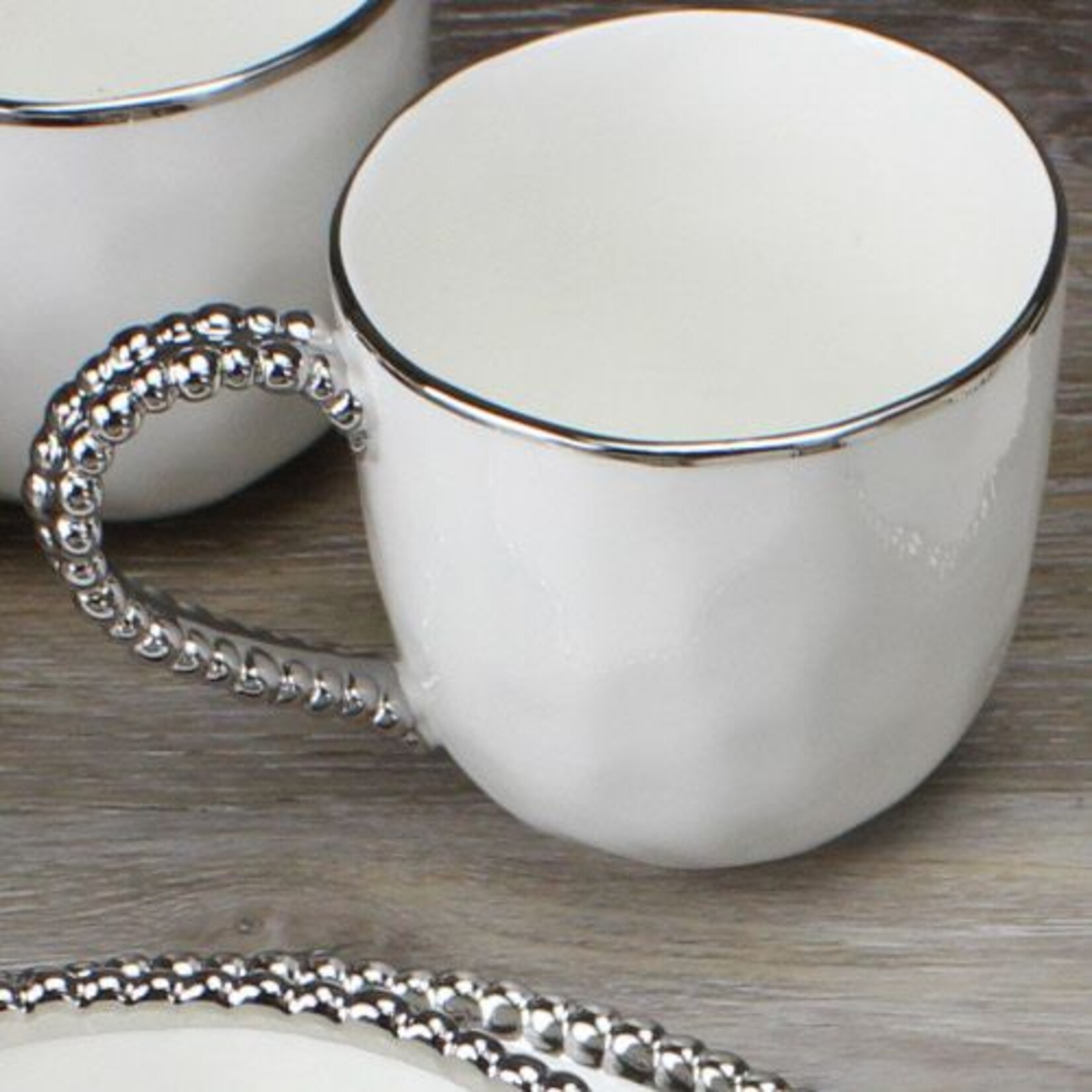 Pampa Bay Salerno Beaded Mug White