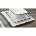 Pampa Bay Salerno Square Salad Plate White