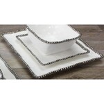 Pampa Bay Square Salad Plate White