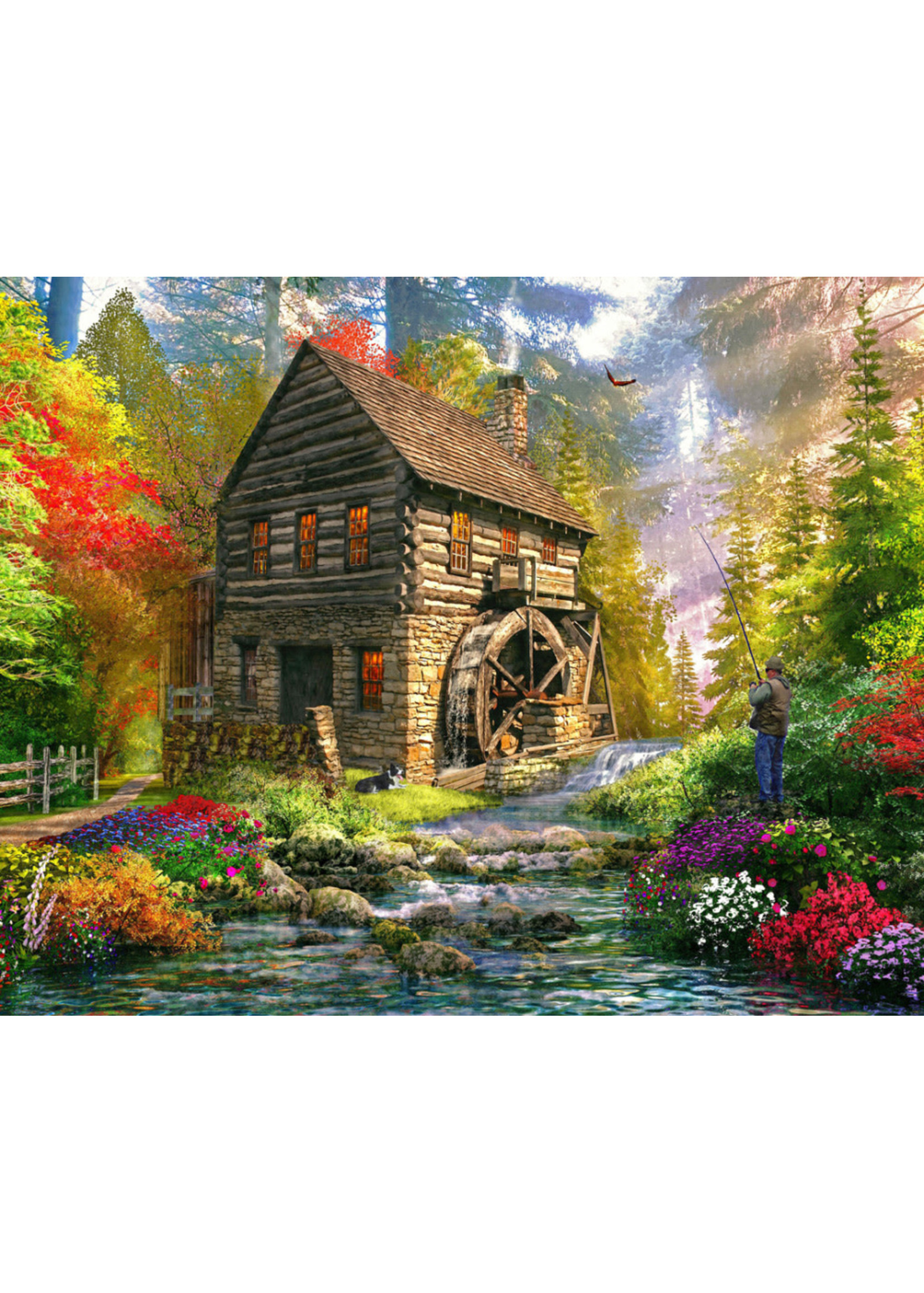 Vermont Christmas Company Mill Cottage Jigsaw Puzzle 1000 Piece