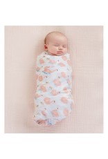 flamingo swaddle blanket