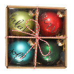Bethany Lowe Designs Holiday Greetings Ornament Boxed set/4