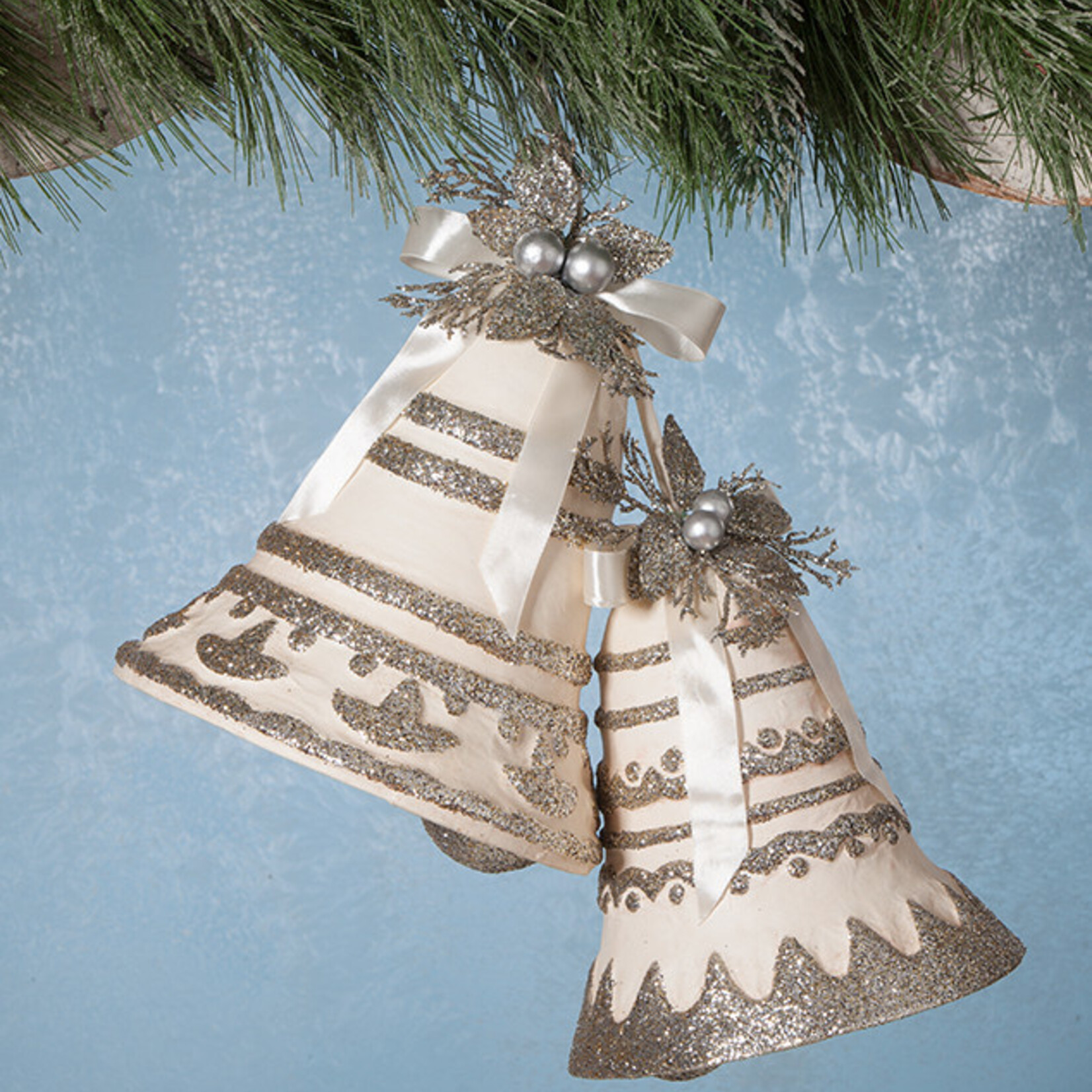 Bethany Lowe Designs Silver Bells PM S/2