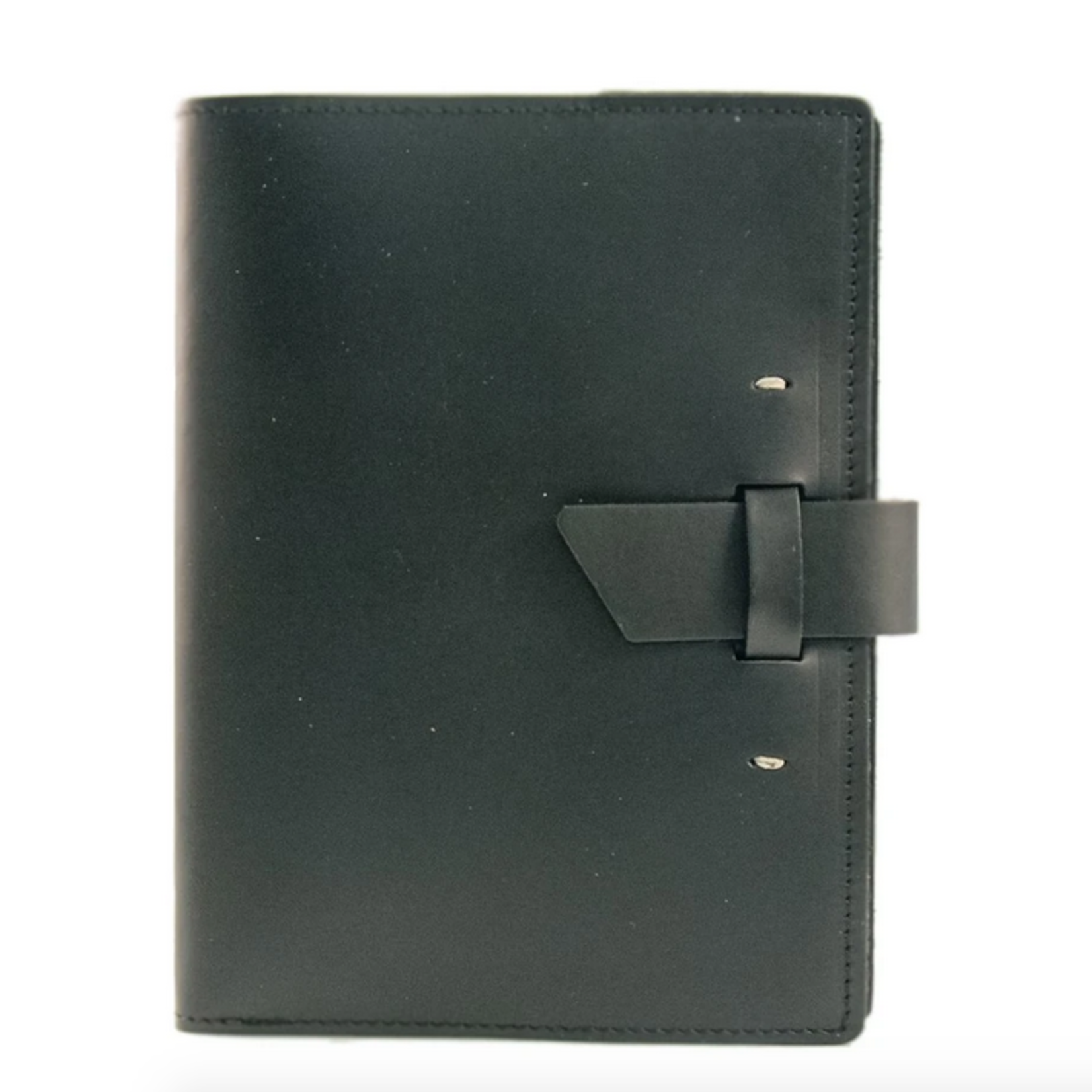 Rustico Switchback Leather Notebook Black