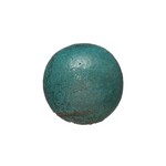 Creative Co-Op 3.5" Round Terra-cotta Orb Distressed Aqua Glaze