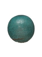 Creative Co-Op 3.5" Round Terra-cotta Orb Distressed Aqua Glaze